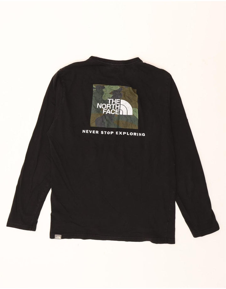 Ανδρικό γραφικό τοπ μακρυμάνικο North Face Μικρό Μαύρο