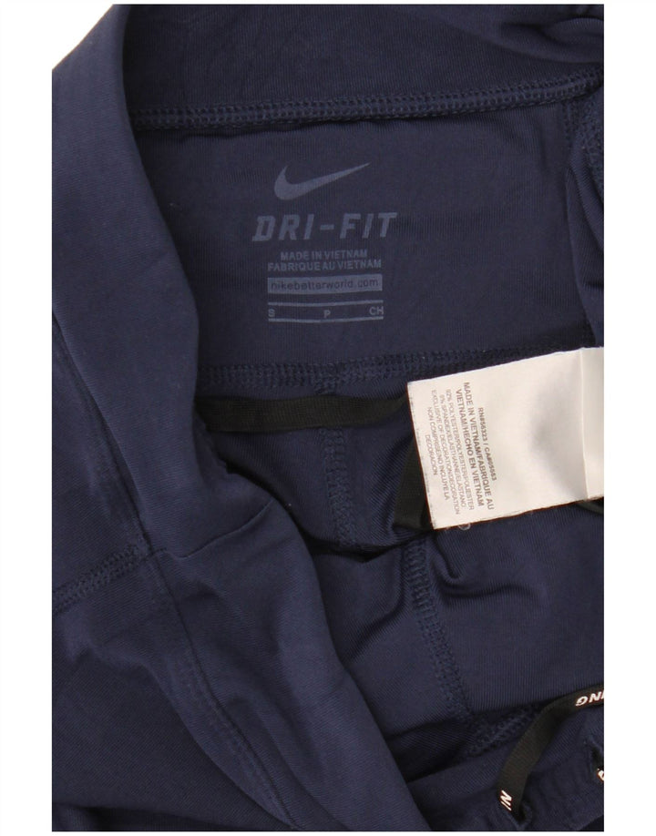 Γυναικεία κολάν NIKE Dri Fit Capri UK 10 Small Navy Blue Polyester