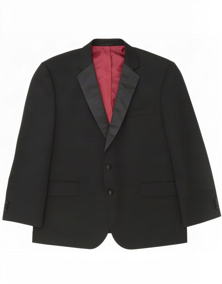 Marks & Spencer Ανδρικό μπουφάν blazer UK 48 2XL μαύρο πολυεστέρα