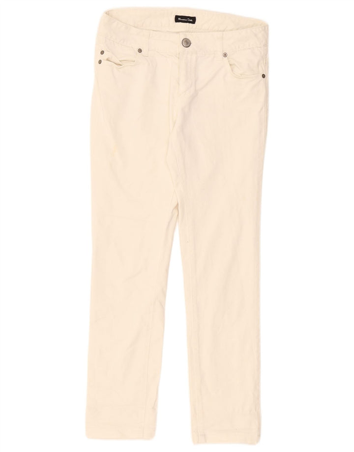 Massimo Dutti Γυναικείο Slim Jeans W28 L27 Λευκό