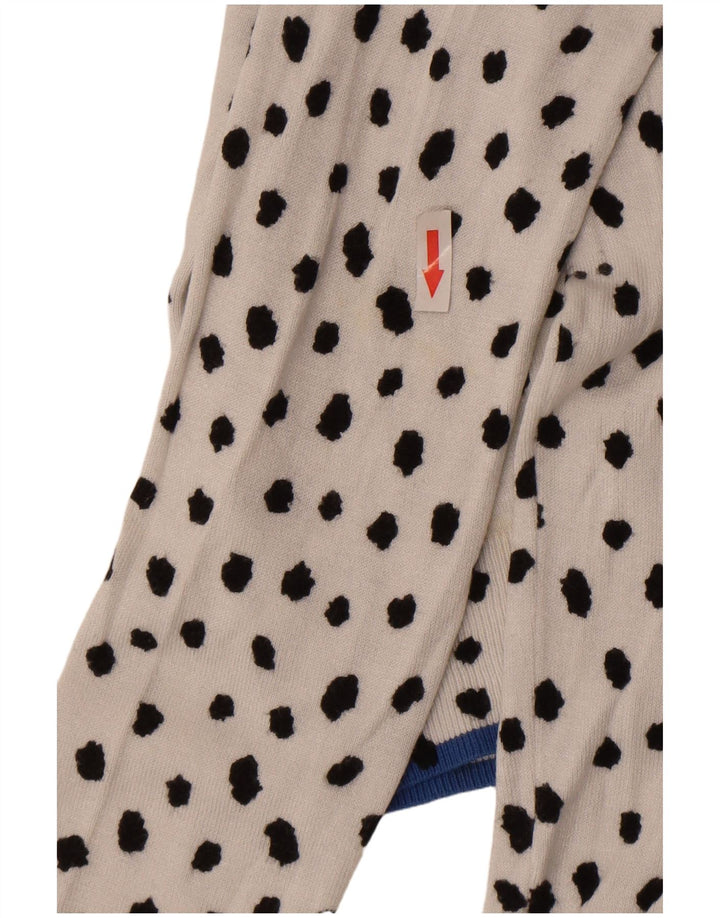 Marks & Spencer Γυναικεία ζακέτα πουλόβερ UK 10 Small White Spotted Viscose