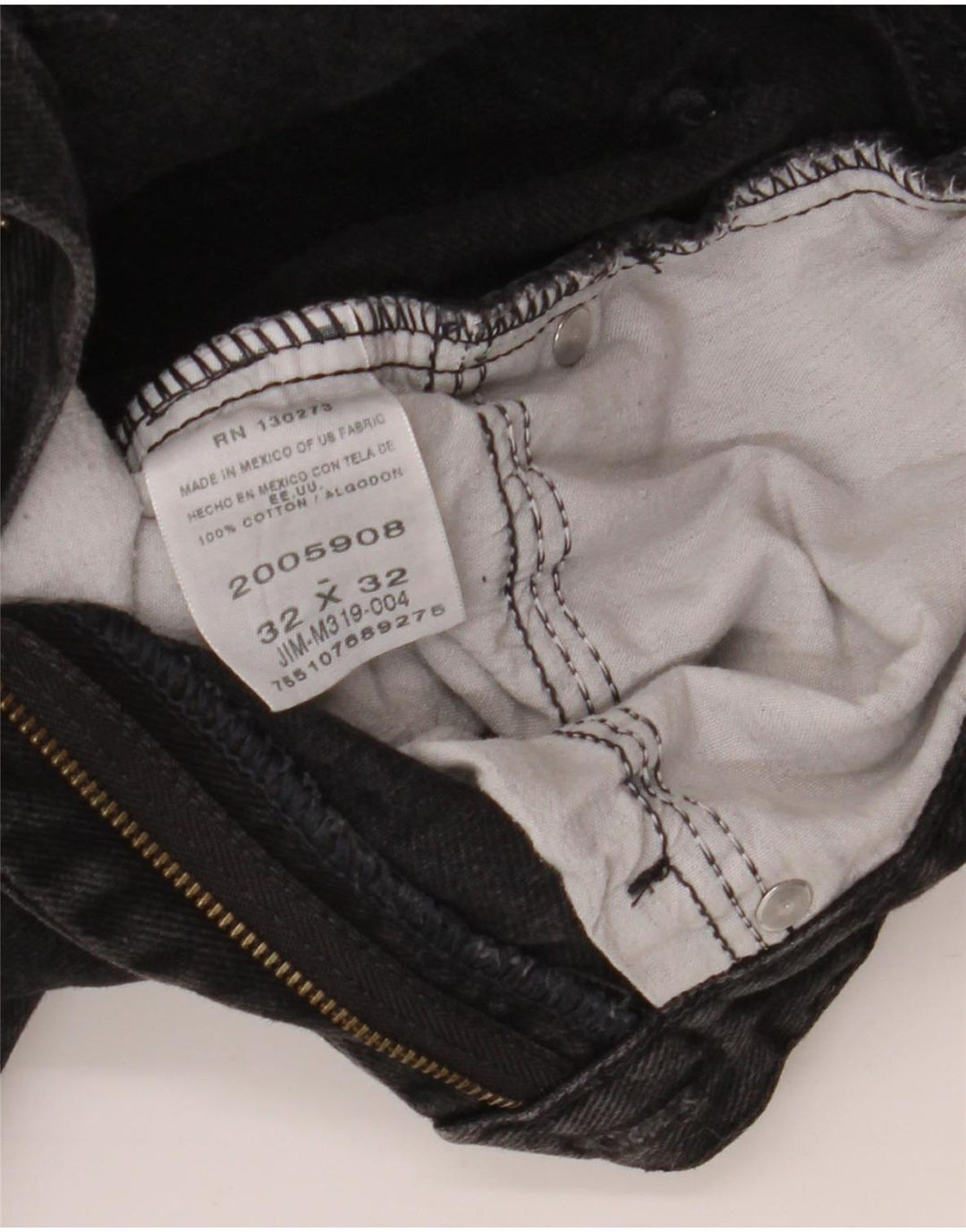 Ανδρικό τζιν Lee Regular Fit ίσιο W32 L30 μαύρο βαμβακερό