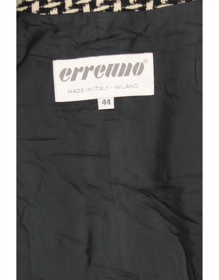Erreuno Γυναικείο Longline Abstract Pattern Jacket Blazer IT 44 Medium Black