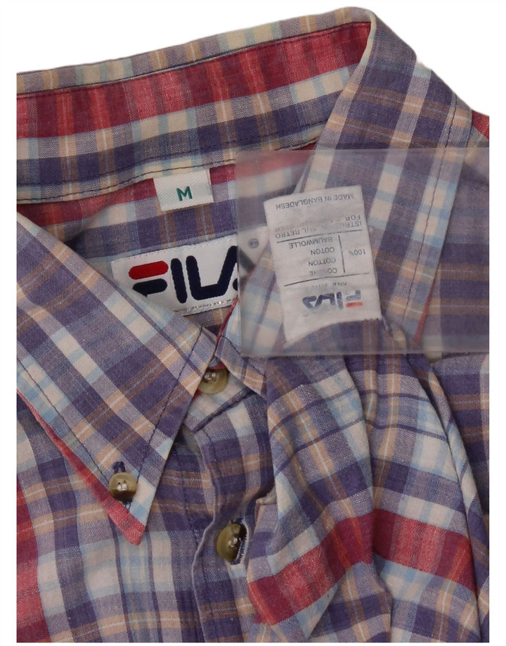 Ανδρικό κοντομάνικο πουκάμισο Fila, μεσαίο πολύχρωμο βαμβακερό
