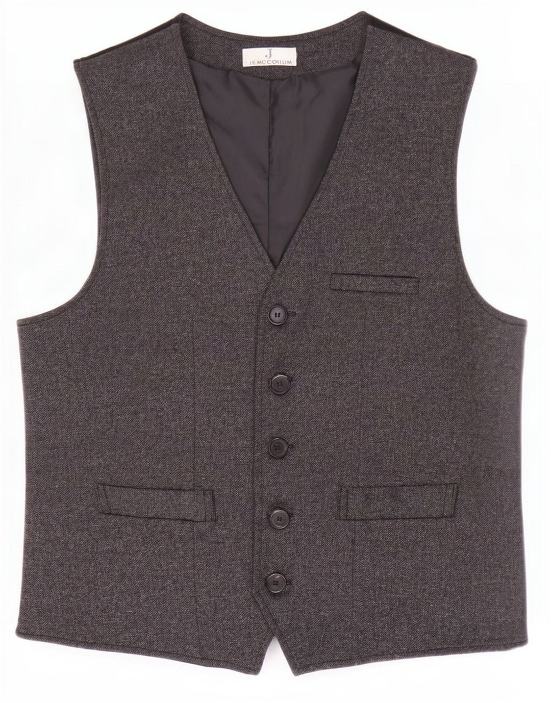 Ανδρικό γιλέκο J.E. Mc Collum Medium Grey Polyester