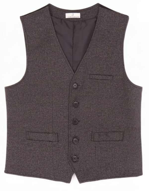 Ανδρικό γιλέκο J.E. Mc Collum Medium Grey Polyester