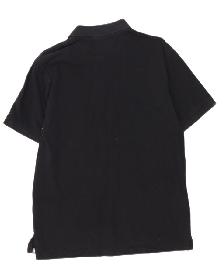 Ανδρικό πουκάμισο πόλο EDDIE BAUER, μεσαίο μαύρο βαμβακερό