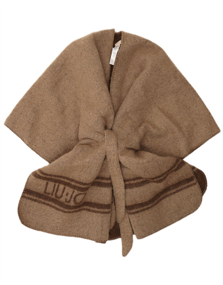 Liu Jo Γυναικείο Γραφικό Παλτό Poncho One Size καφέ ριγέ πολυεστέρας