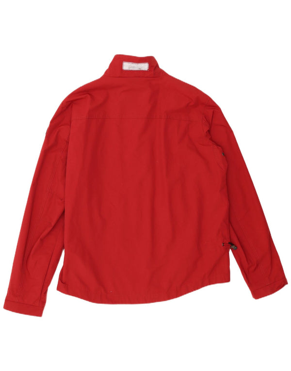 Napapijri Ανδρικό Geographic Rain Jacket UK 44 2XL Red Polyamide