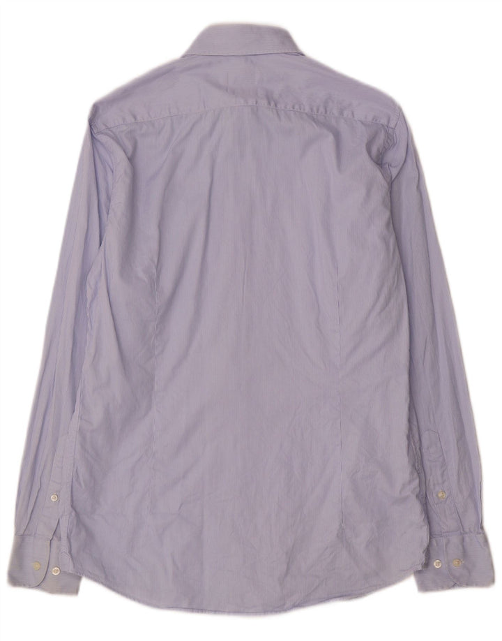 Ανδρικό πουκάμισο Massimo Dutti Μέγεθος 39 15 1/2 Medium Blue Pinstripe