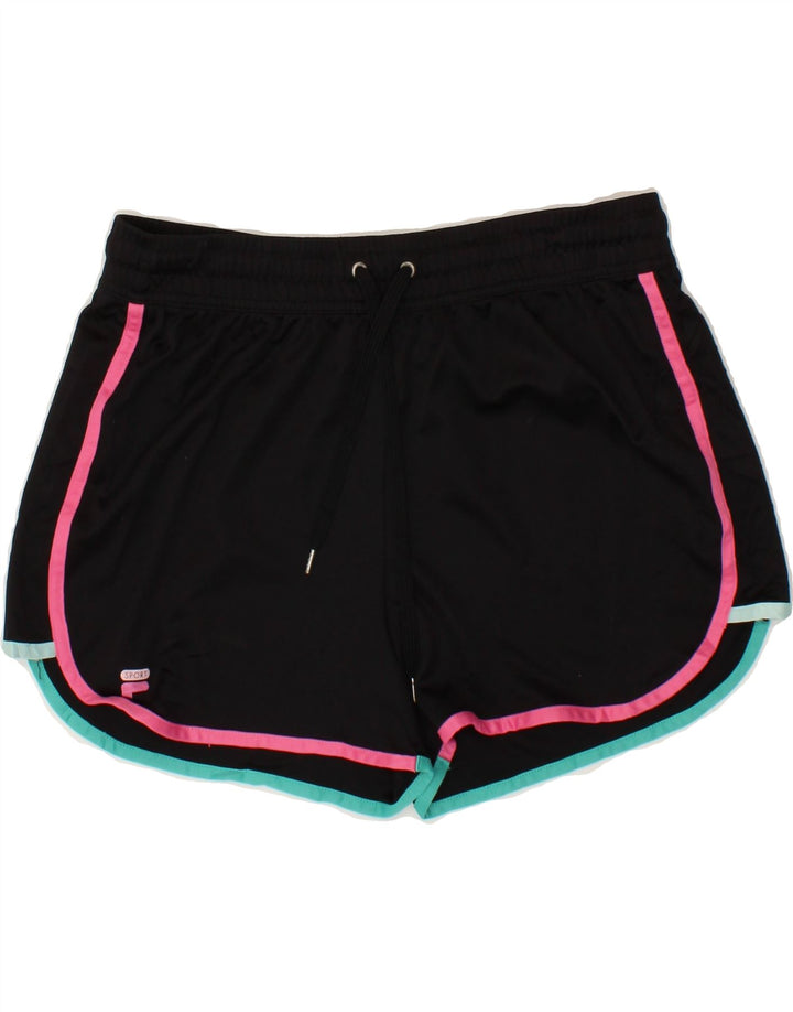 FILA Womens Sport Shorts UK 16 Large Black Polyester Vintage Fila and Second-Hand Fila from Messina Hembry 