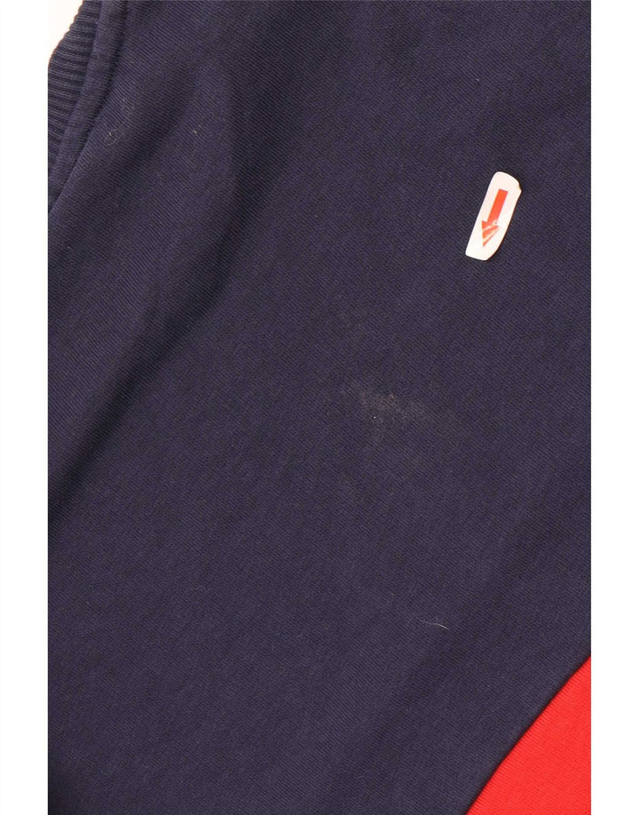 Ανδρικό φούτερ Fila Jumper Medium Navy Blue Colourblock Βαμβακερό