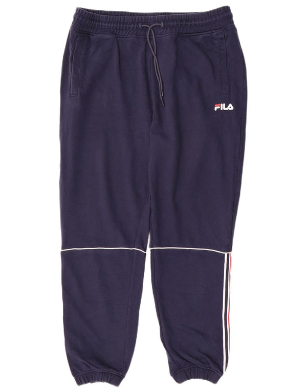 Ανδρική φόρμα Fila Παντελόνι Joggers Large W34 L28 Navy Blue Cotton