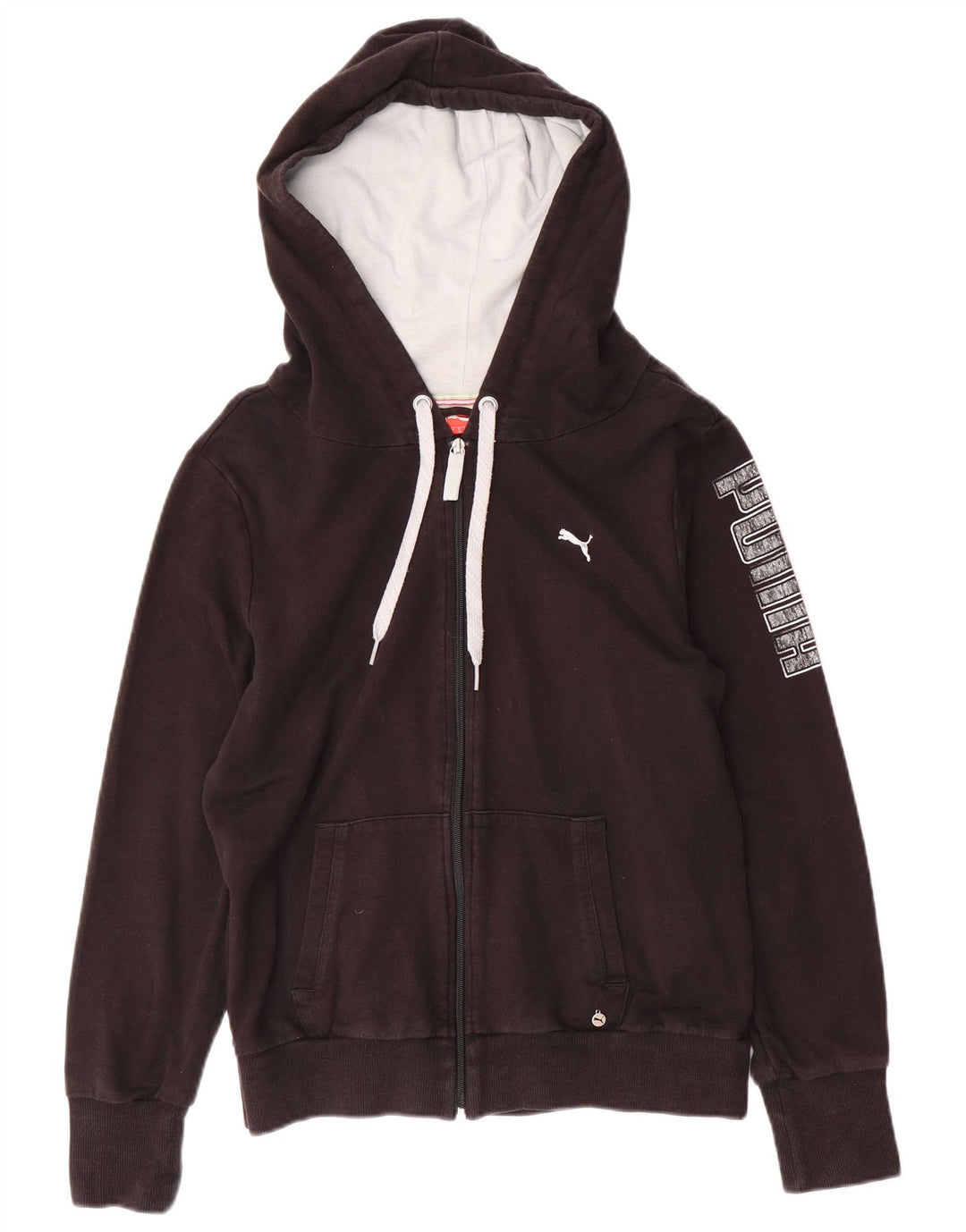 Γυναικείο πουλόβερ με κουκούλα με φερμουάρ PUMA UK 14 μεσαίο βαμβακερό