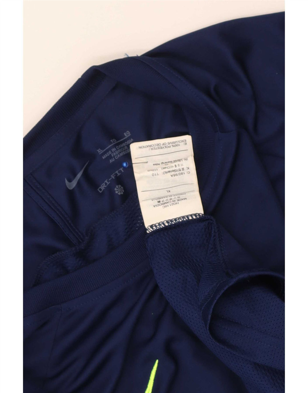 Ανδρικό T-shirt Nike Dri Fit Top XL Navy Blue Colorblock Πολυεστέρας