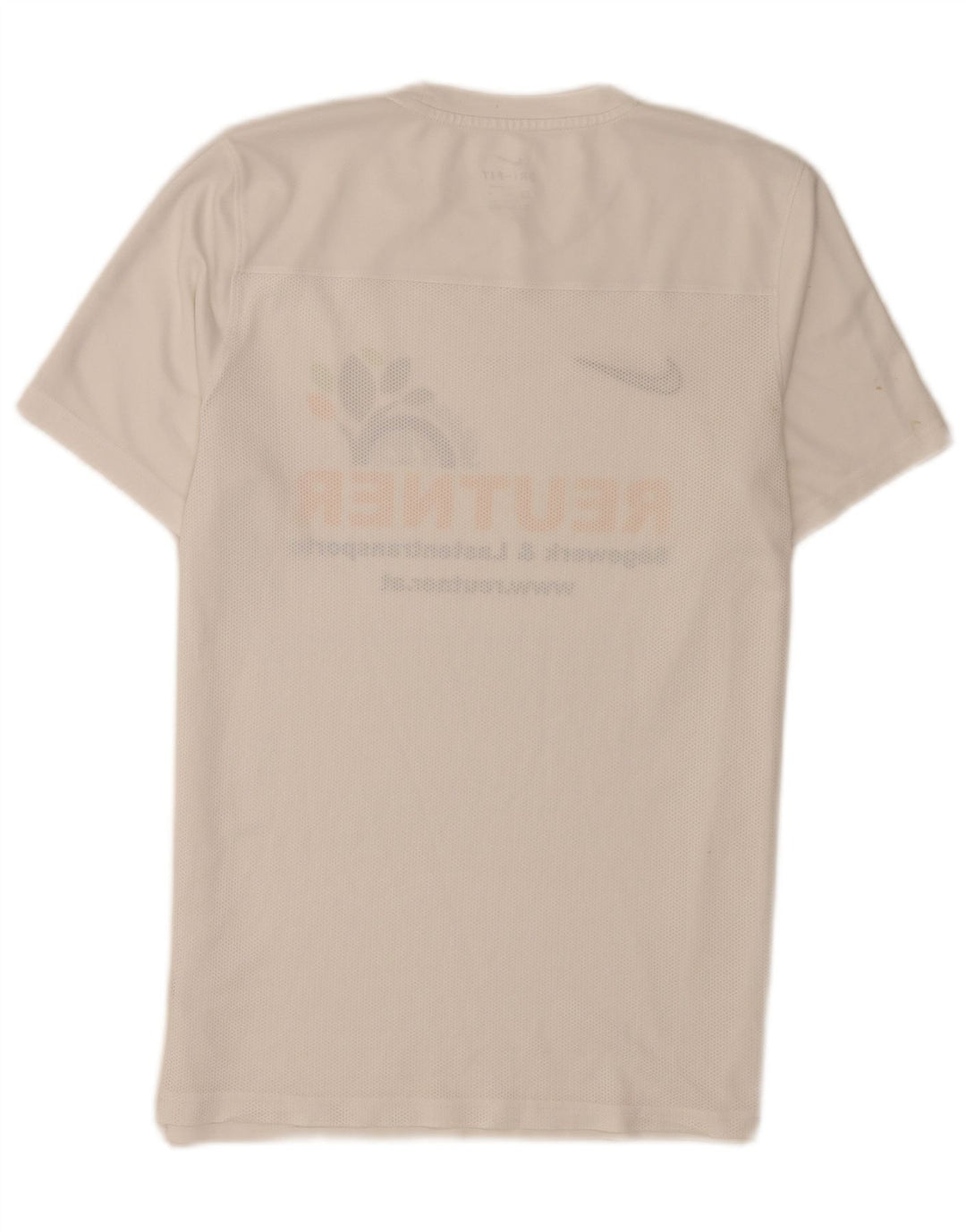 Ανδρικό γραφικό μπλουζάκι Nike Top μεσαίο λευκό πολυεστερικό αθλητικό