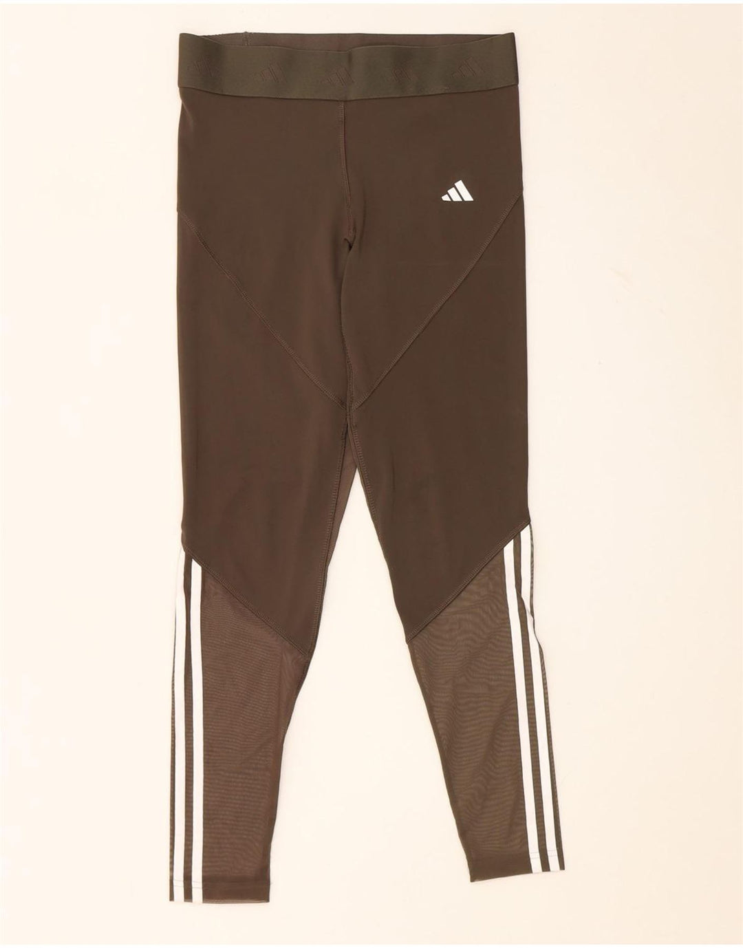 Γυναικεία γραφικά κολάν Adidas UK 12/14 Medium Khaki Polyester