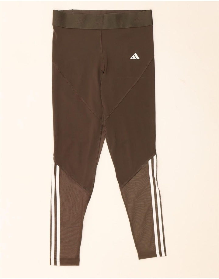 Γυναικεία γραφικά κολάν Adidas UK 12/14 Medium Khaki Polyester