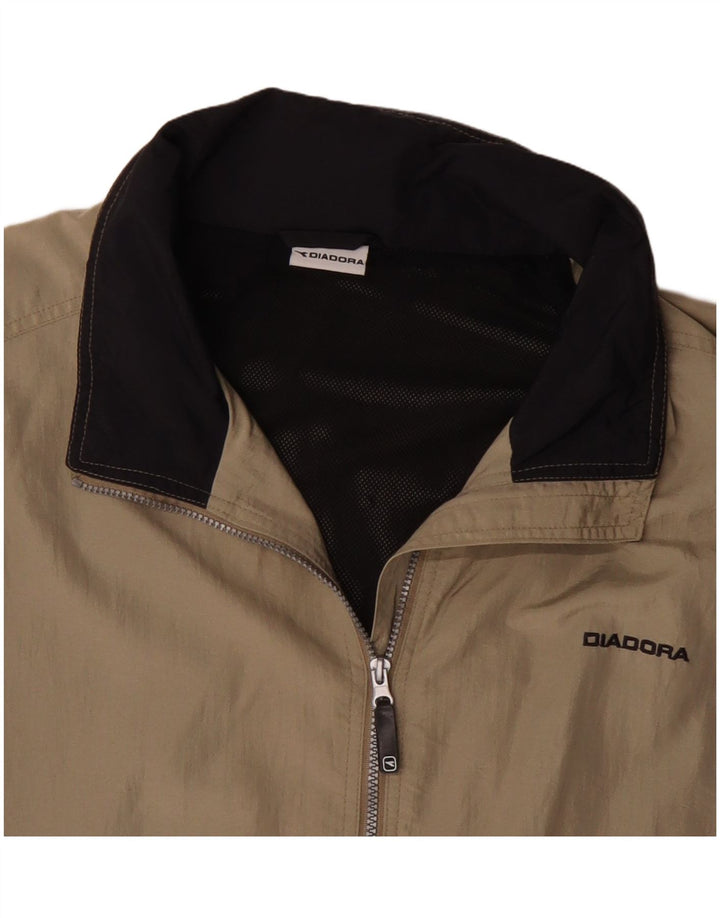 Diadora Ανδρικό μπουφάν βροχής UK 42 XL Beige Polyamide