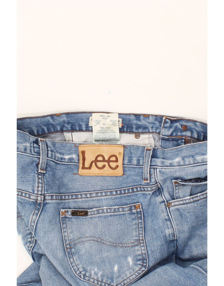 LEE Womens Rider Slim Jeans W31 L34  Blue Cotton Vintage Lee and Second-Hand Lee from Messina Hembry 