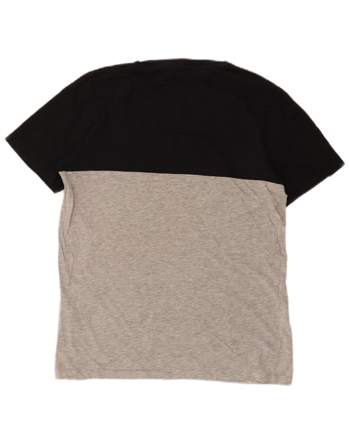 Ανδρικό γραφικό μπλουζάκι JACK & JONES Τοπ μεσαίου μαύρου χρώματος βαμβακερό