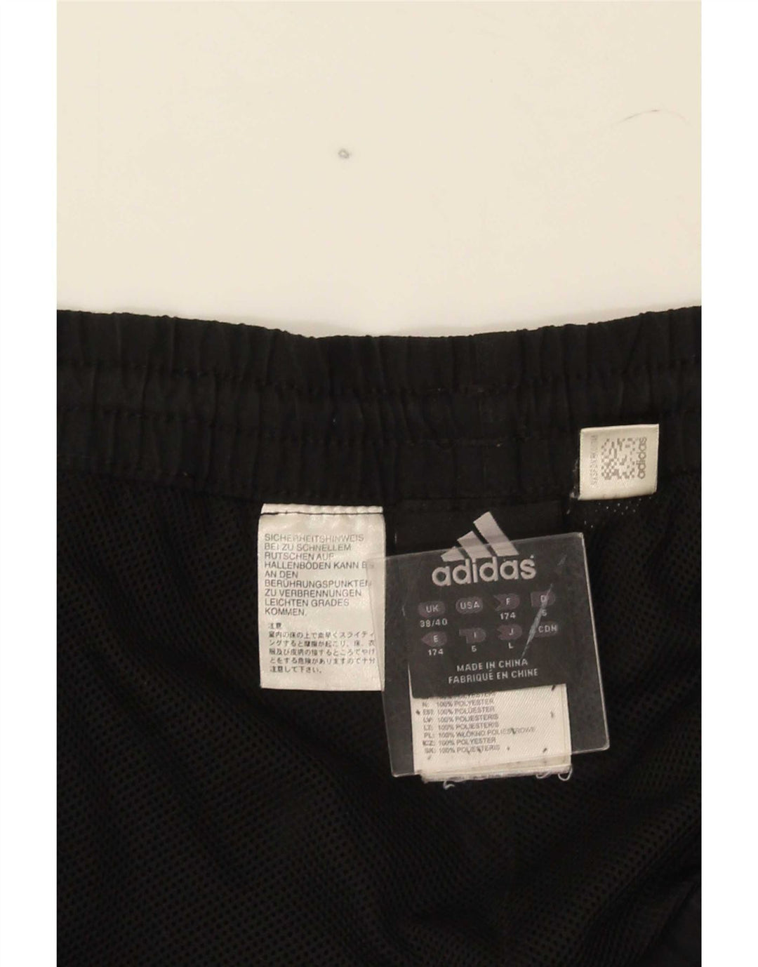 Adidas Ανδρική φόρμα παντελόνι Joggers UK 38/40 Μεσαίο Μαύρο Πολυεστέρα