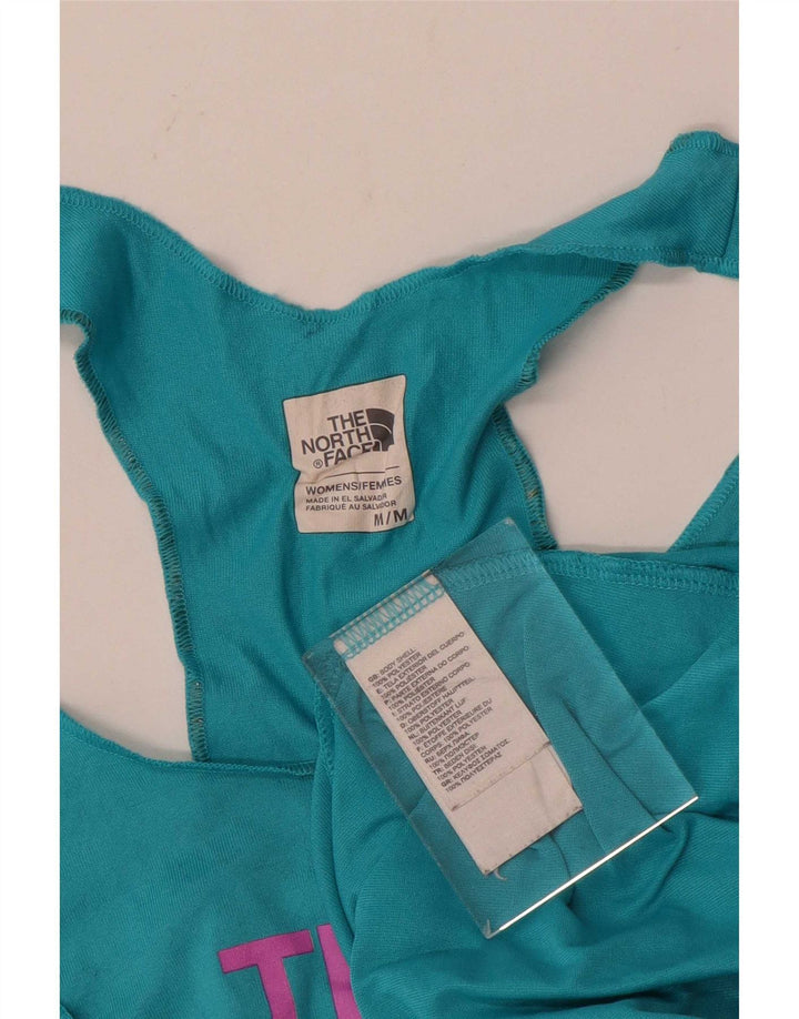 Το γυναικείο γραφικό γιλέκο North Face Top UK 12 Medium Blue Polyester