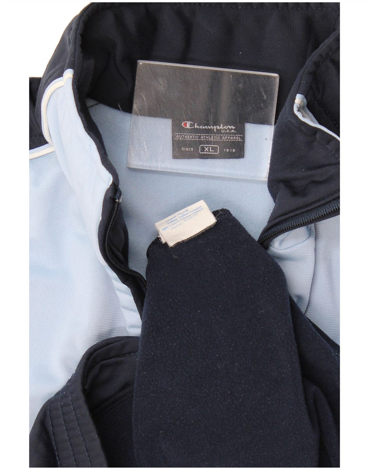 Ανδρική φόρμα Champion Top Jacket XL Navy Blue Colorblock Polyester