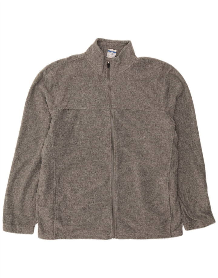 STARTER Mens Fleece Jacket UK 42 XL Grey Polyester