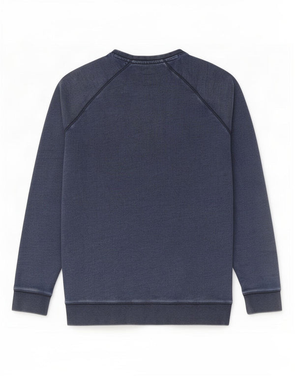 Ανδρικό γραφικό φούτερ Wrangler Jumper Large Navy Blue από βαμβάκι