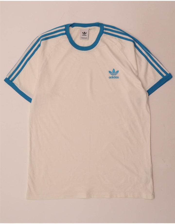 Ανδρικό T-Shirt Adidas Top μεγάλο λευκό βαμβακερό