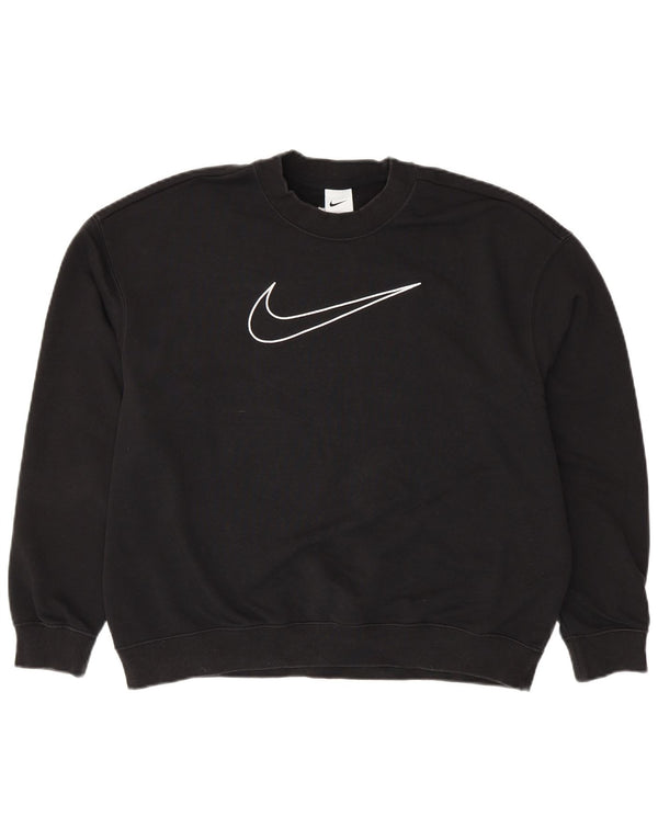 Γραφικό φούτερ NIKE Ανδρικό Dri Fit Loose Fit Jumper Small Black