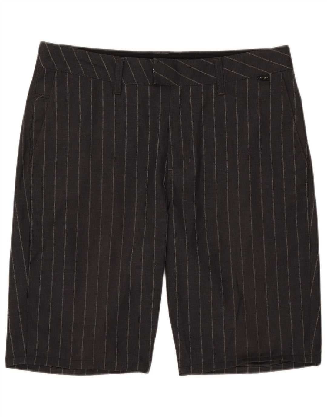 Ανδρικό σορτς chino Vans W32 από μεσαίο μαύρο ρίγες πολυεστέρας