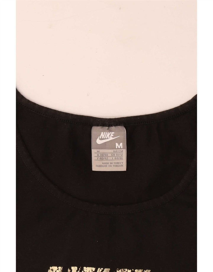Γυναικείο T-Shirt Nike Top UK 10/12 Medium Black