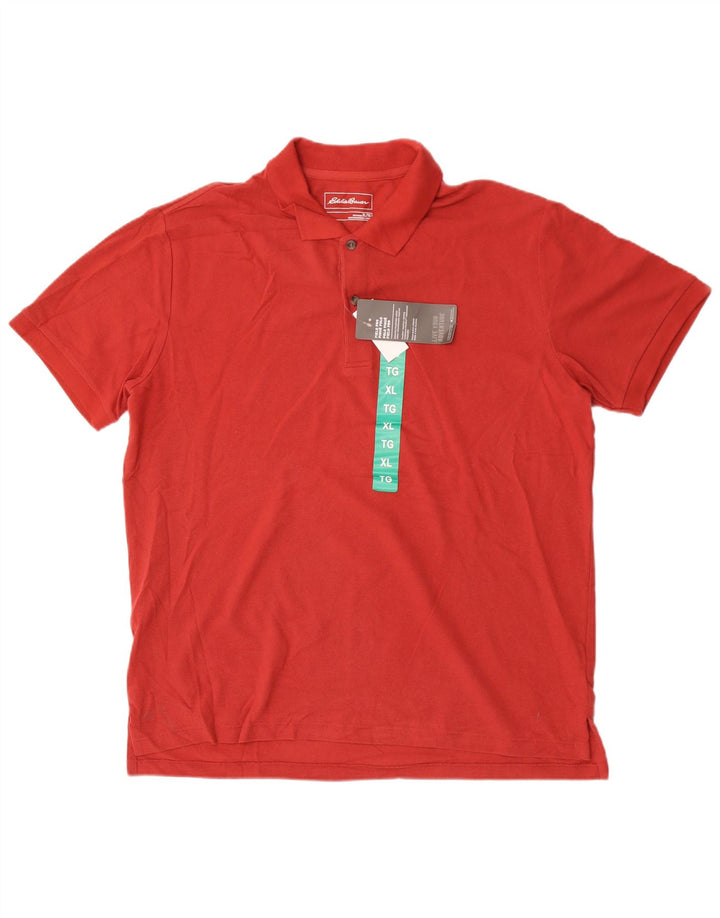Ανδρικό πουκάμισο πόλο Eddie Bauer XL κόκκινο βαμβακερό