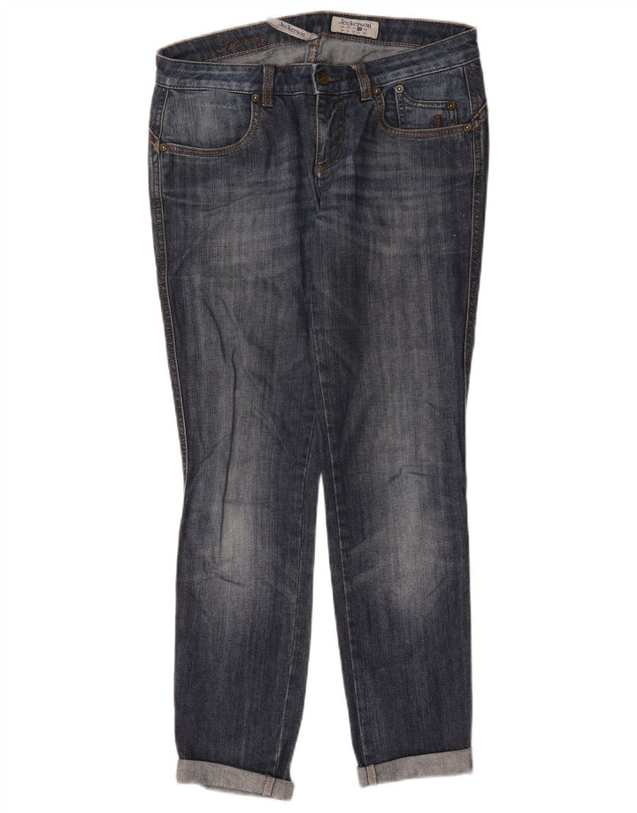 Jeckerson Γυναικείο Slim Jeans W28 L27 Μπλε βαμβακερό