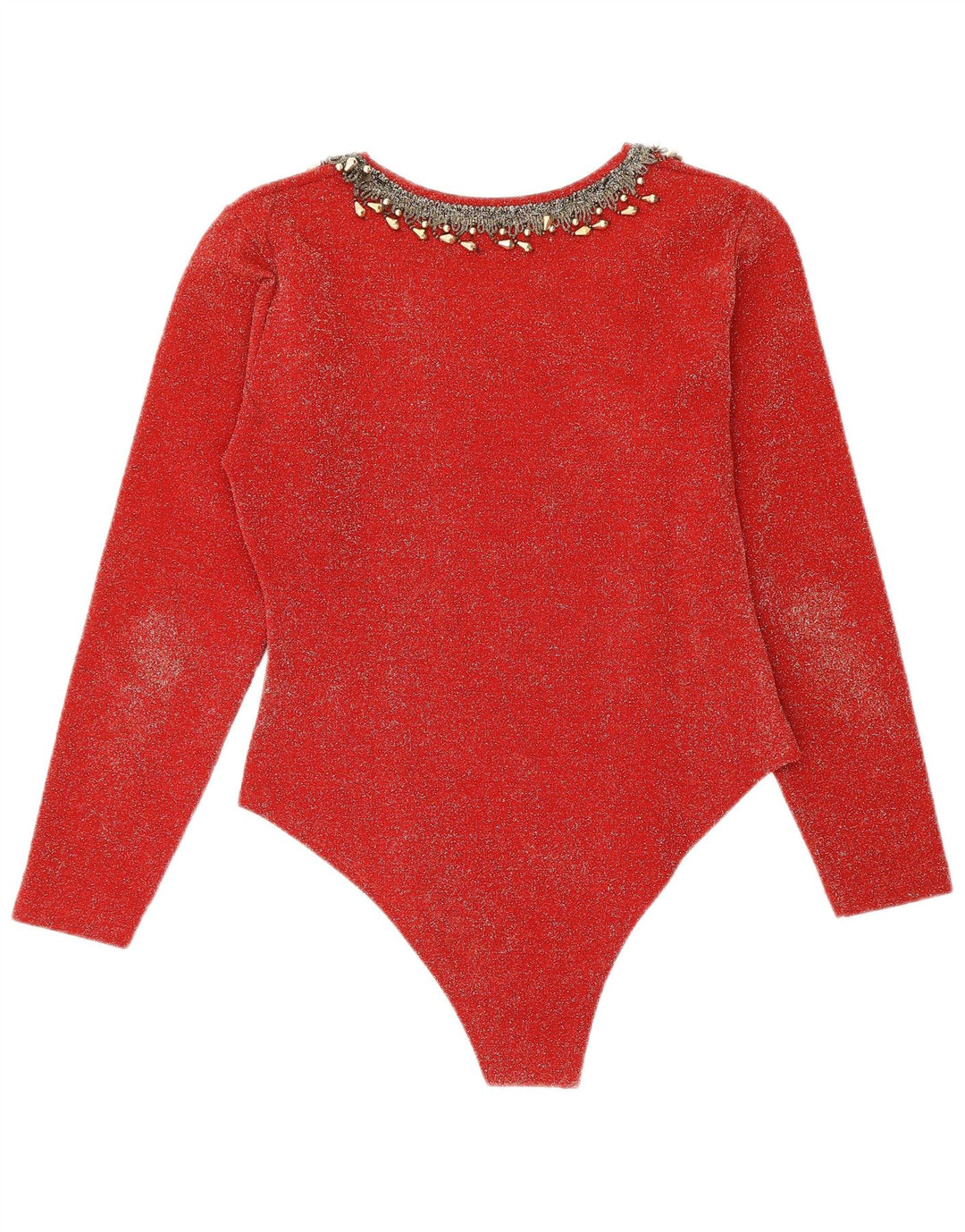 Vintage γυναικείο μακρυμάνικο κορμάκι IT 44 Medium Red