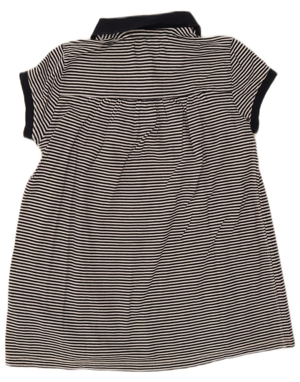 Πόλο Ralph Lauren Κοριτσίστικο φόρεμα 6-7 ετών Small Navy Blue Pinstripe Cotton