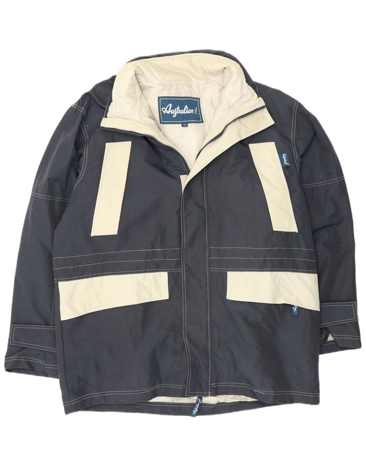 AUSTRALIAN L'ALPINA Ανδρικό τζάκετ αντιανεμικό UK 38 Medium Navy Blue
