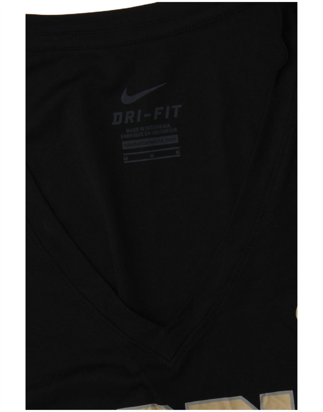 Γυναικείο γραφικό μπλουζάκι Purdue NIKE Top UK 12 Medium Black