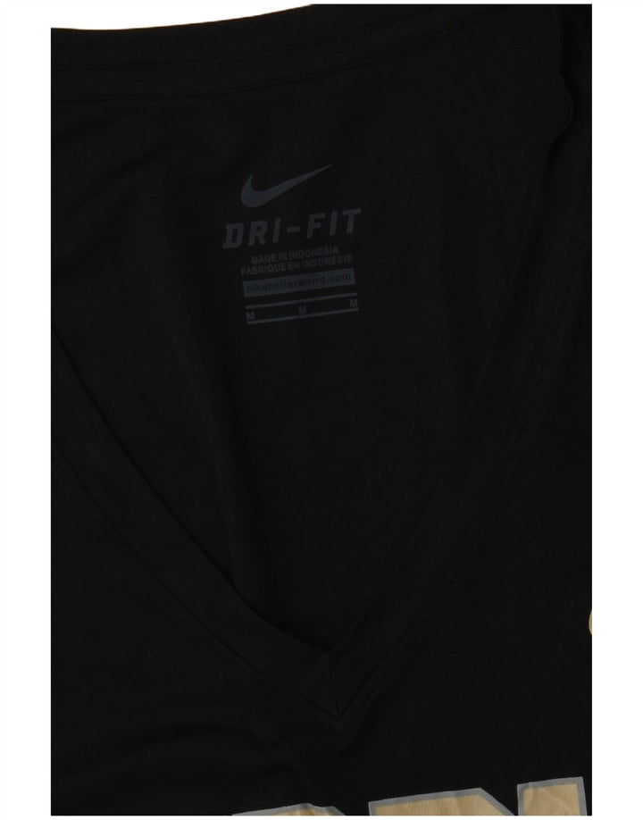Γυναικείο γραφικό μπλουζάκι Purdue NIKE Top UK 12 Medium Black