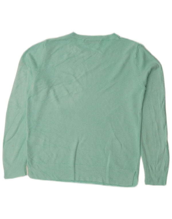 Marks & Spencer Γυναικείο πουλόβερ με λαιμόκαυστο UK 10 Small Turquoise