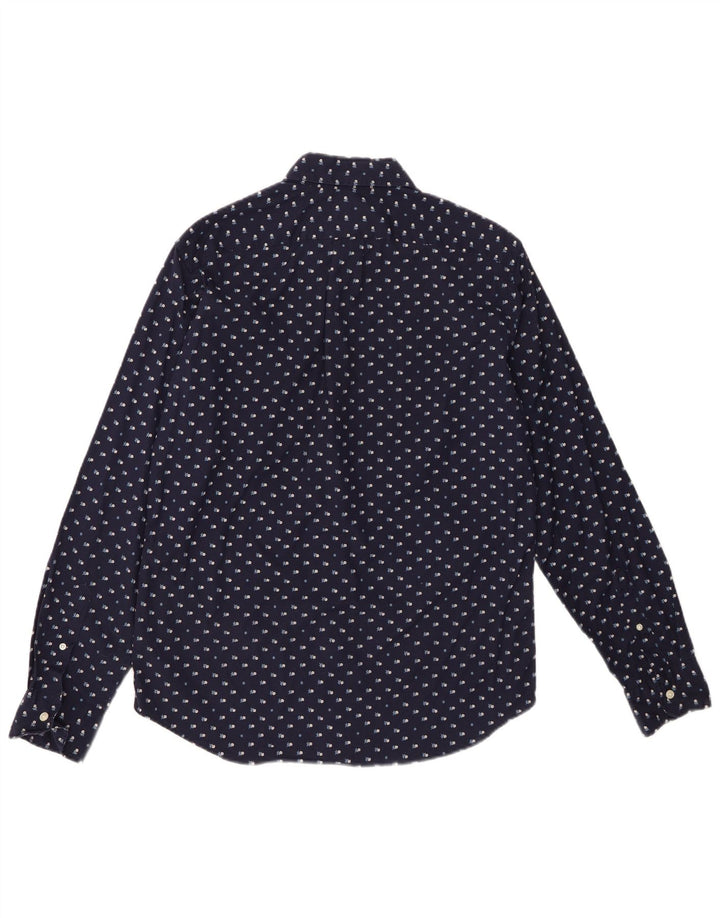 Ανδρικό πουκάμισο J. Crew Slim Medium Navy Blue Floral Βαμβακερό