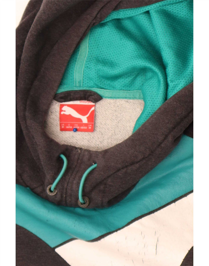 Ανδρικό γραφικό κουκούλα Puma, μεσαίο γκρι Colourblock