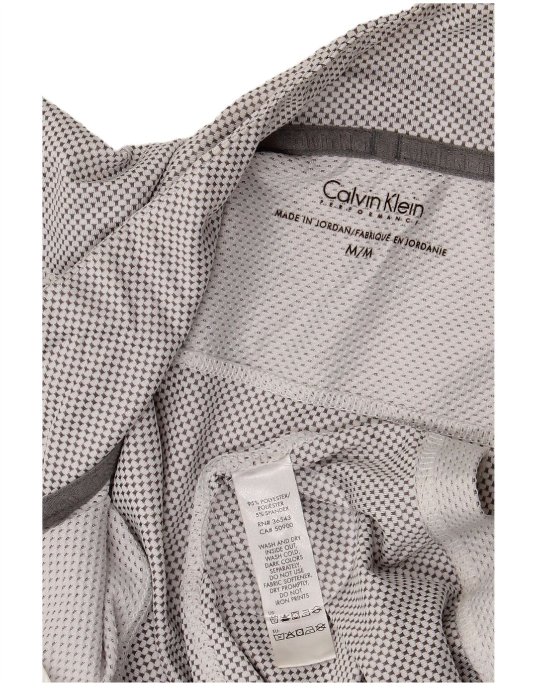 CALVIN KLEIN Ανδρική φόρμα πουλόβερ με φερμουάρ στο πάνω μέρος με γκρι κουκκίδες