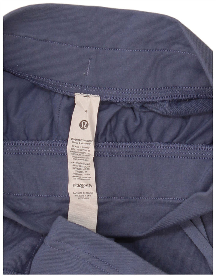Γυναικείο αθλητικό σορτς Lululemon US 4 Small Navy Blue από βαμβάκι