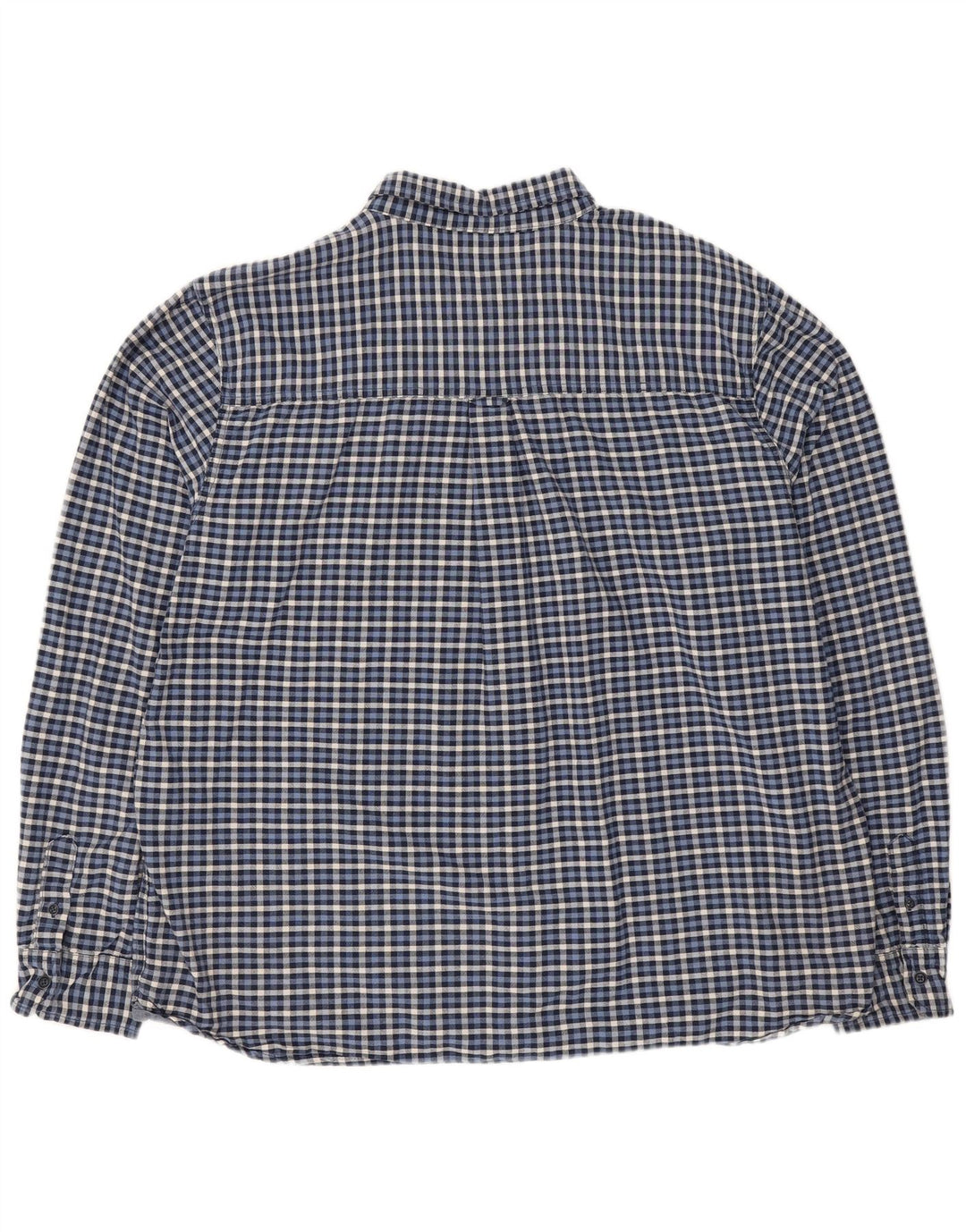 Ανδρικό φανελένιο πουκάμισο Mountain Warehouse 3XL Navy Blue Gingham Cotton