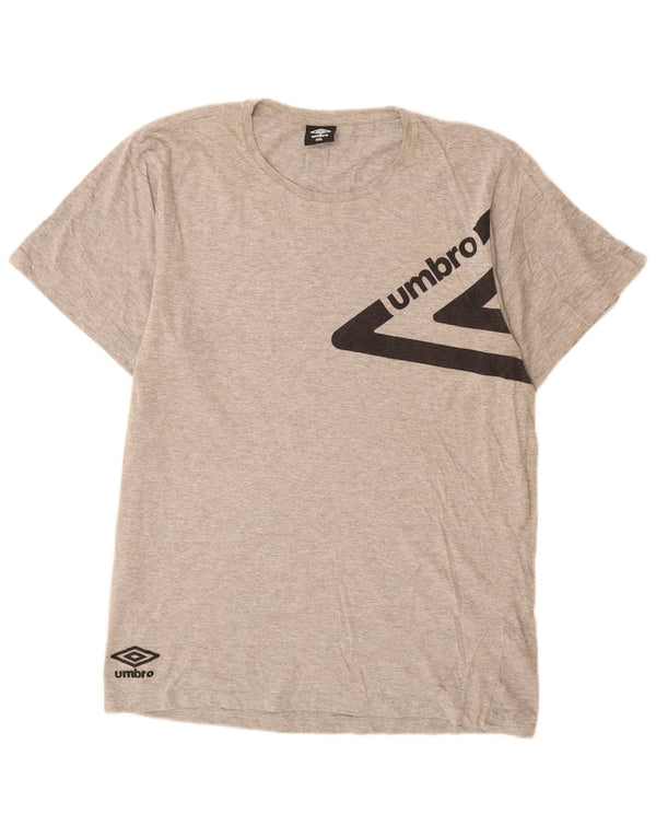 Ανδρικό γραφικό μπλουζάκι Umbro Top 2XL Γκρι βαμβακερό