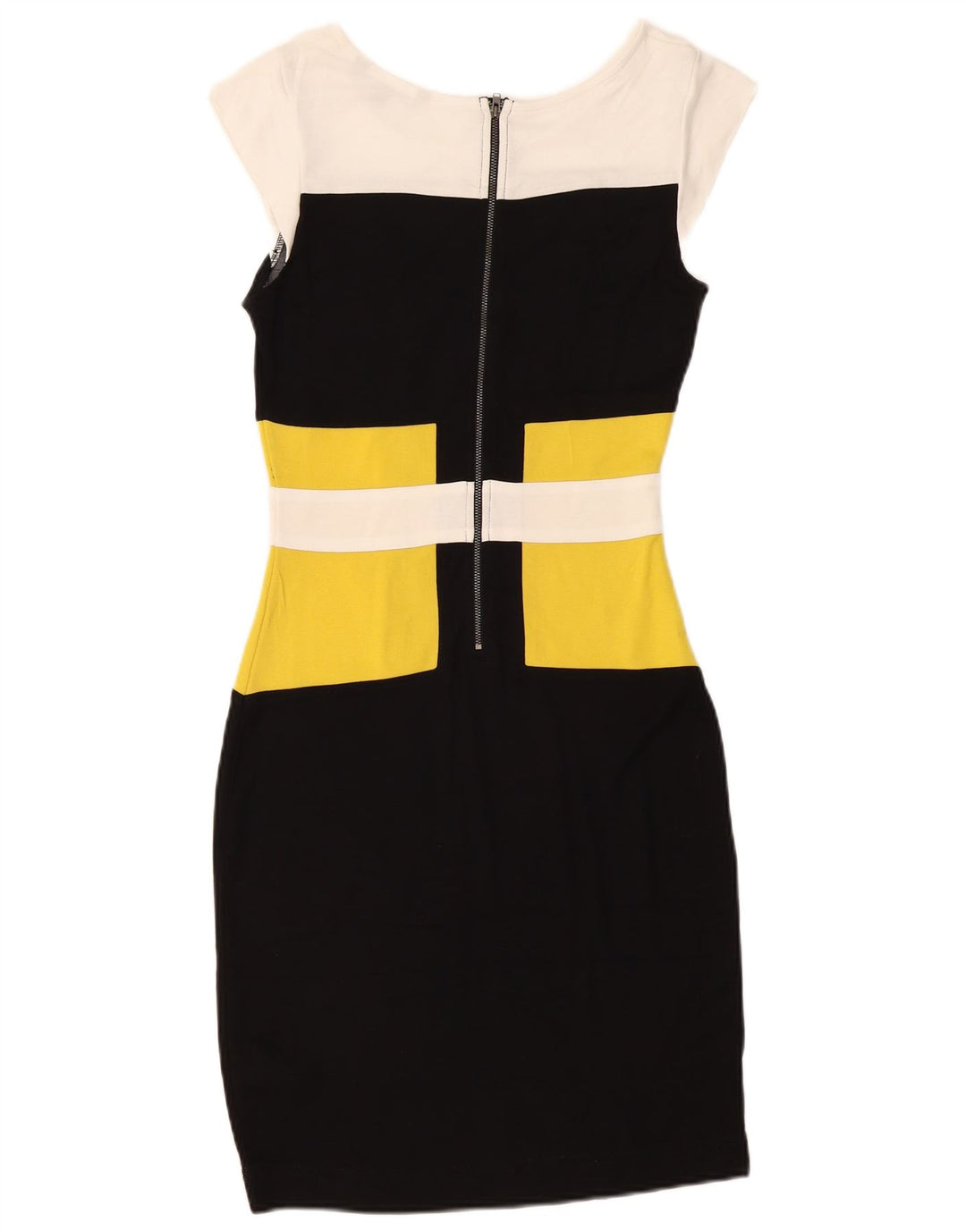 Γυναικείο Γυναικείο Φόρεμα Bodycon UK 12 Medium Black Colourblock