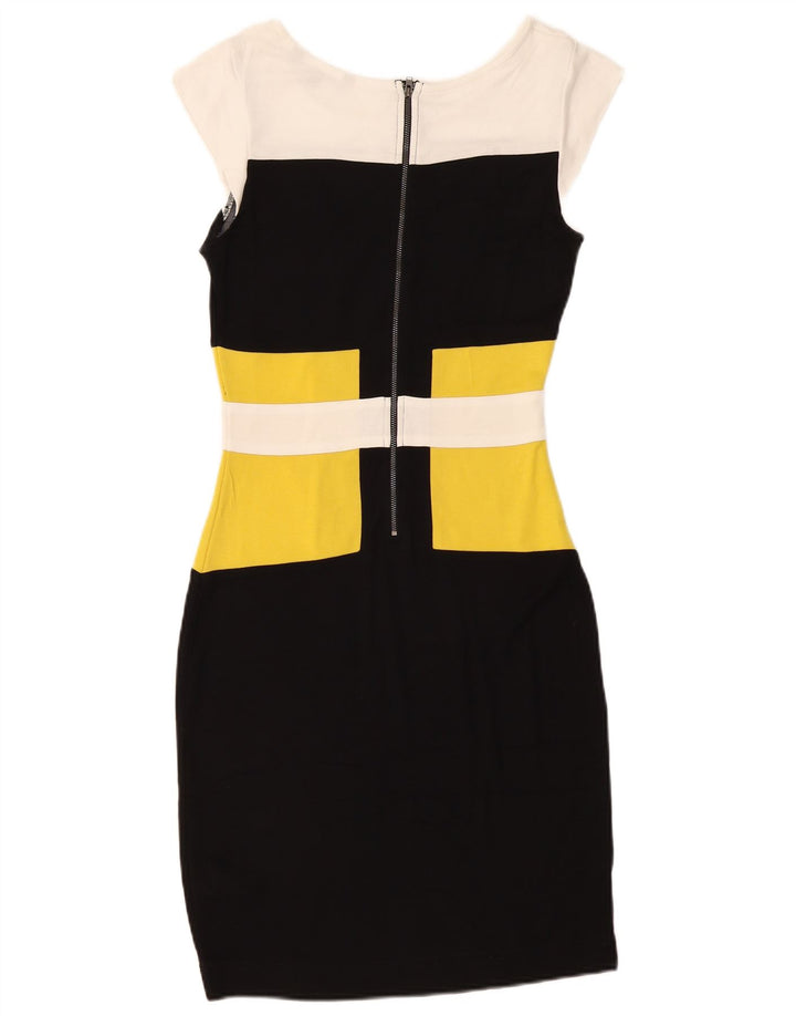 Γυναικείο Γυναικείο Φόρεμα Bodycon UK 12 Medium Black Colourblock